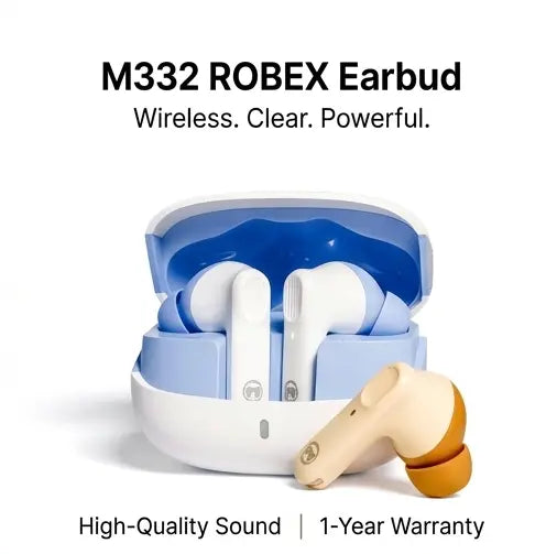 M332 Robex Wireless Earbuds (Bluetooth 5.4, Low Latency, Business Series) - Urban Gear