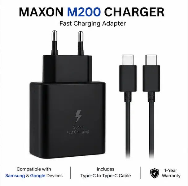 Maxon M-200 45W Fast Charger (Type C - C Super Fast Power Adapter for Samsung & Google Devices) - Urban Gear