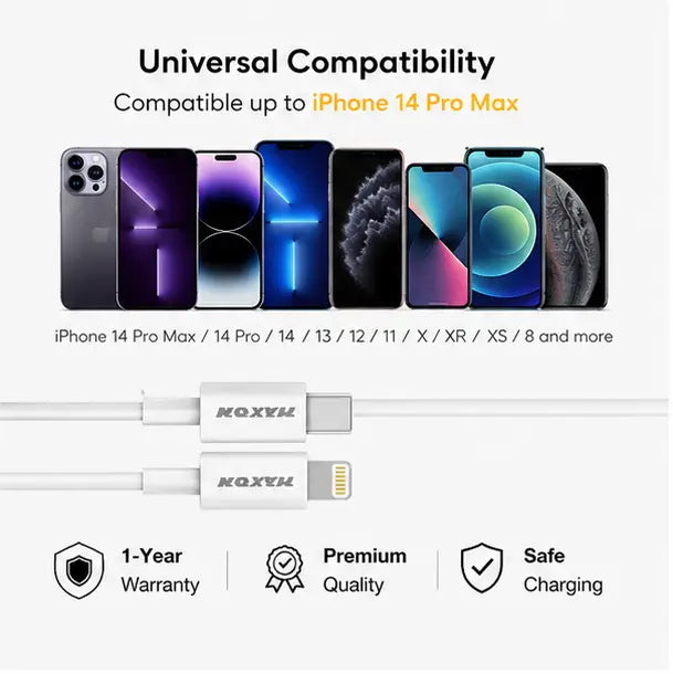 Maxon T-100 20W Fast Charger for iPhone (Type-C Power Adapter) - Urban Gear