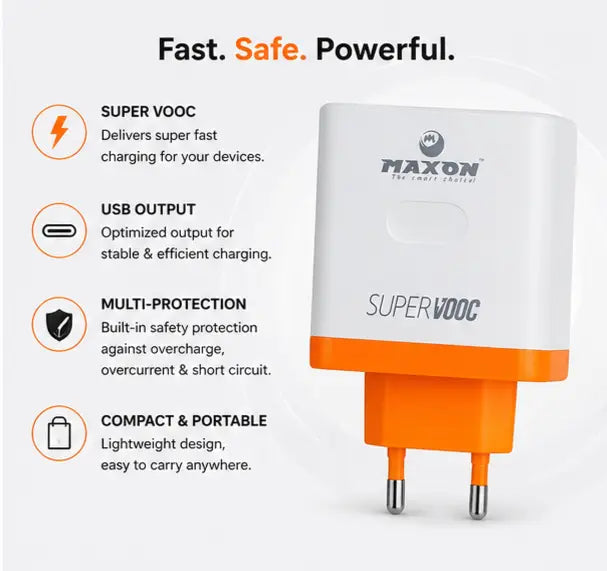 80W VOOC Fast Charger for OnePlus